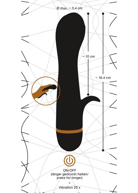 Elegancki wibrator punkt g łechtaczka 20tryb 16cm You2Toys