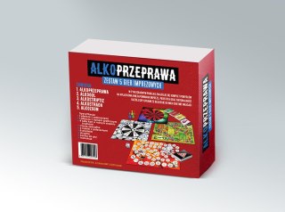 Gry-alkoprzeprawa 5w1-zestaw pięciu gier imprezowych Grammi