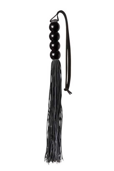 Pejcz-GP SILICONE FLOGGER WHIP BLACK Guilty Pleasure BDSM