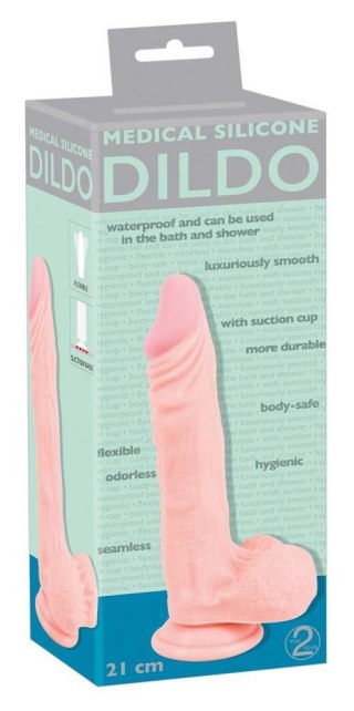 Realistyczny gruby duży penis dildo przyssawka 21c Medical Silicone