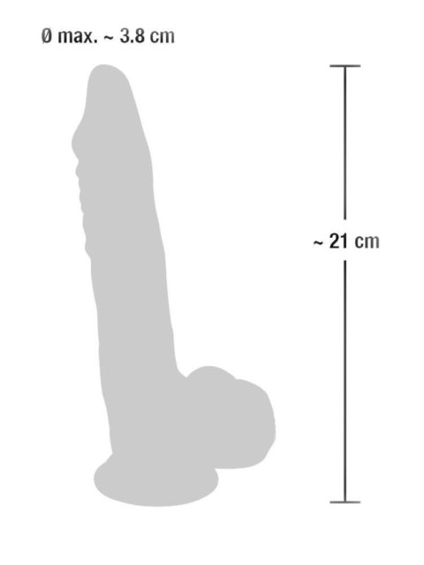 Realistyczny gruby duży penis dildo przyssawka 21c Medical Silicone