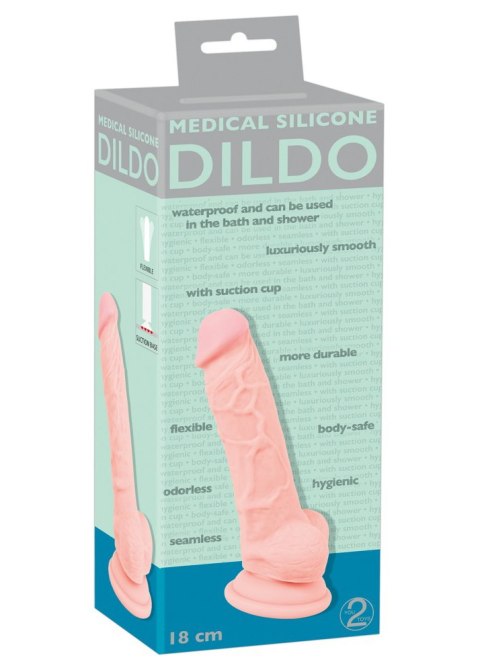 Replika penisa dildo członek realistyczny sex 18cm Medical Silicone