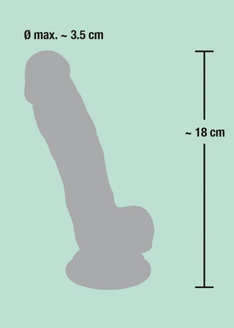 Replika penisa dildo członek realistyczny sex 18cm Medical Silicone