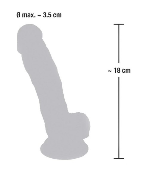 Replika penisa dildo członek realistyczny sex 18cm Medical Silicone