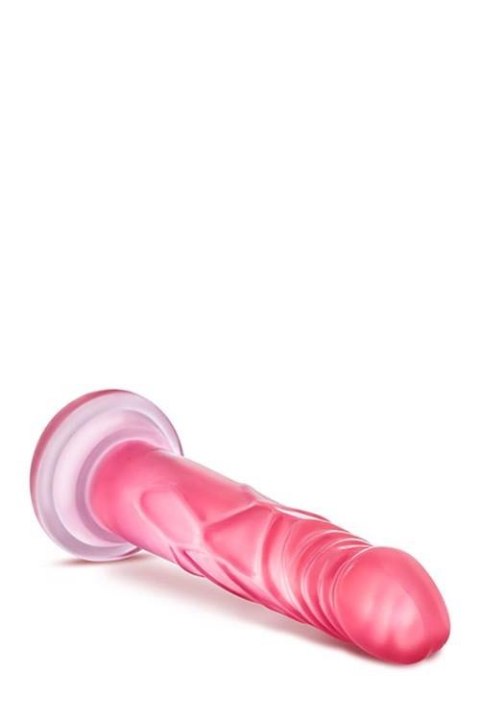 Różowe miękkie dildo z mocną przyssawką 17 cm Blush