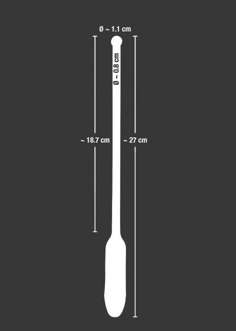 Silikonowa sonda do cewki dilator wibracje 27cm You2Toys